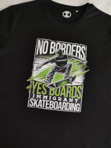 Immigrant Skateboarding No Borders T-Shirt - XL